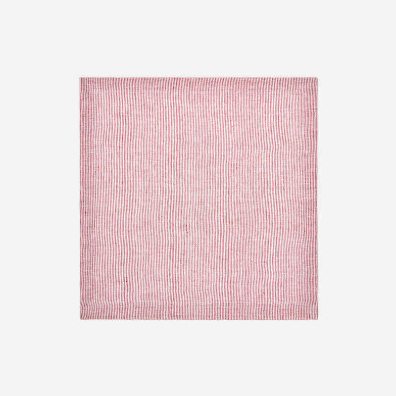Candy Raspberry Striped Dinner Napkin