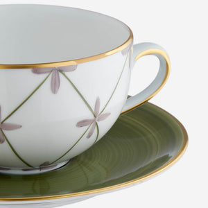 Tambourin Teacup & Saucer - Set of Four