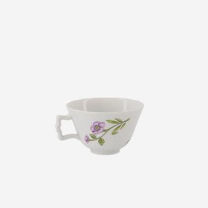 Lilac Floral Bouquets Espresso Cup & Saucer - Peony