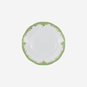 Fish Scale Green & Gold Dinner Plate