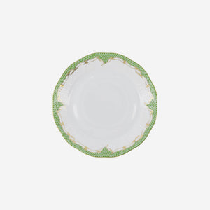 Fish Scale Green & Gold Dinner Plate