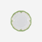 Fish Scale Green & Gold Dessert Plate