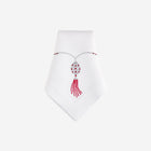 Pendant Hand-Embroidered Dinner Napkin Ruby