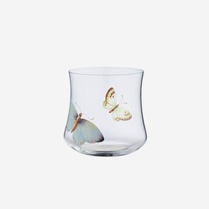 Hand-painted Butterfly Low Tumbler - 2 Butterflies