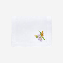 Load image into Gallery viewer, Lilac Flower &amp; Butterfly Cocktail Napkin - Set of 4
