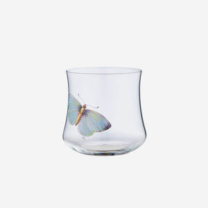 Hand-painted Butterfly Low Tumbler - 1 Butterfly