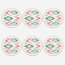 Load image into Gallery viewer, Ikat Dessert Plate - Set of 6
