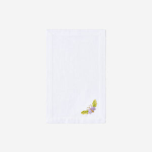Lilac Flower & Butterfly Cocktail Napkin - Set of 4