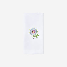 Load image into Gallery viewer, Passion Flower Embroidered Napkin
