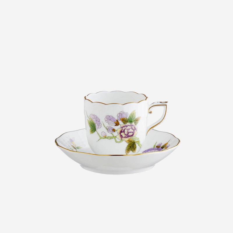 T&S Royal Garden Flower Espresso Cup & Saucer