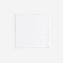 Load image into Gallery viewer, Infinity Hemstitch Gold Cocktail Napkin
