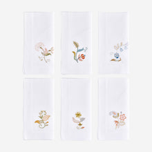 Load image into Gallery viewer, Jacobean Flowers Dinner Napkin Style II - Set of 6
