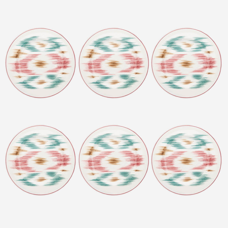 Ikat Dinner Plate - Set of 6