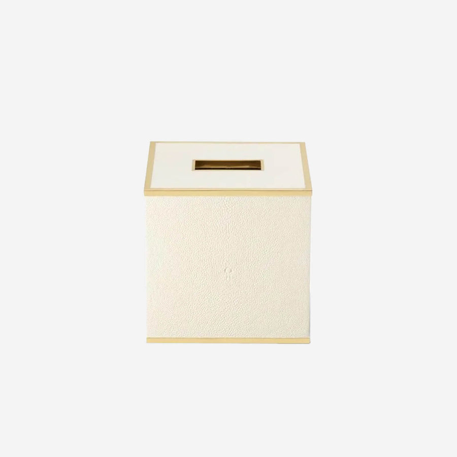 Aerin Classic Shagreen Tissue Box Cover Cream