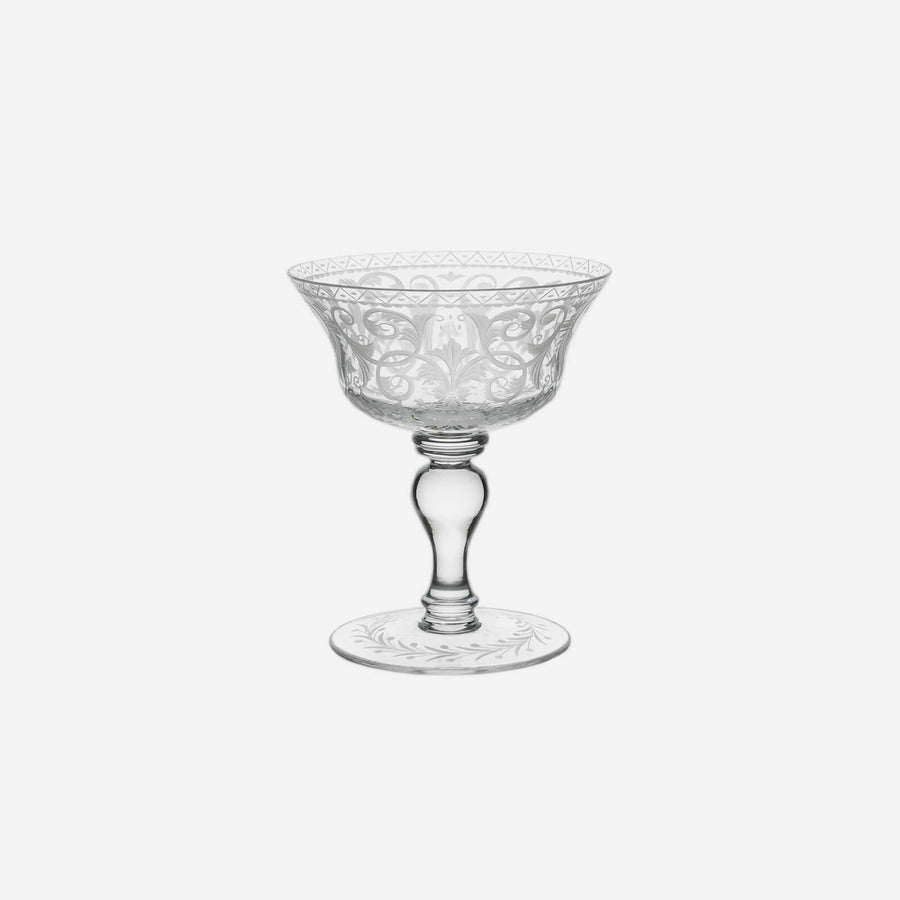 Lobmeyr Baroque Engraved Champagne Cup
