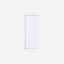 Infinity Hemstitch Gold Cocktail Napkin