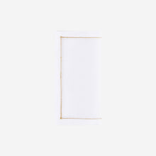 Load image into Gallery viewer, Infinity Hemstitch Gold Cocktail Napkin
