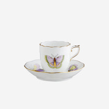 Load image into Gallery viewer, Royal Garden Butterfly Espresso Cup &amp; Saucer

