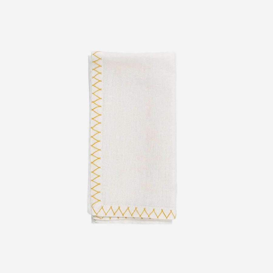 Malaika Zig Zag Napkin - Amber