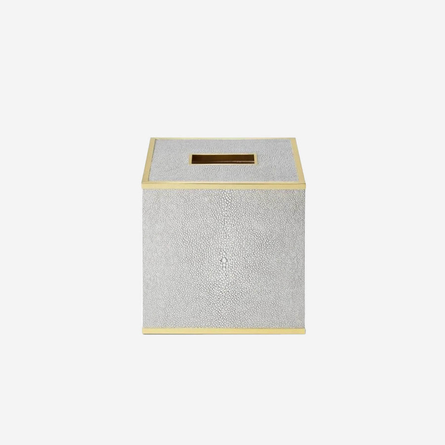 Aerin Classic Shagreen Tissue Box Cover Dove