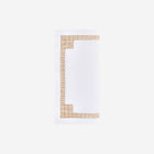 Daisy Chain Hemstitch Gold Cocktail Napkin