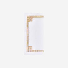 Load image into Gallery viewer, Daisy Chain Hemstitch Gold Cocktail Napkin
