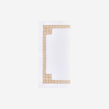 Load image into Gallery viewer, Daisy Chain Hemstitch Gold Cocktail Napkin
