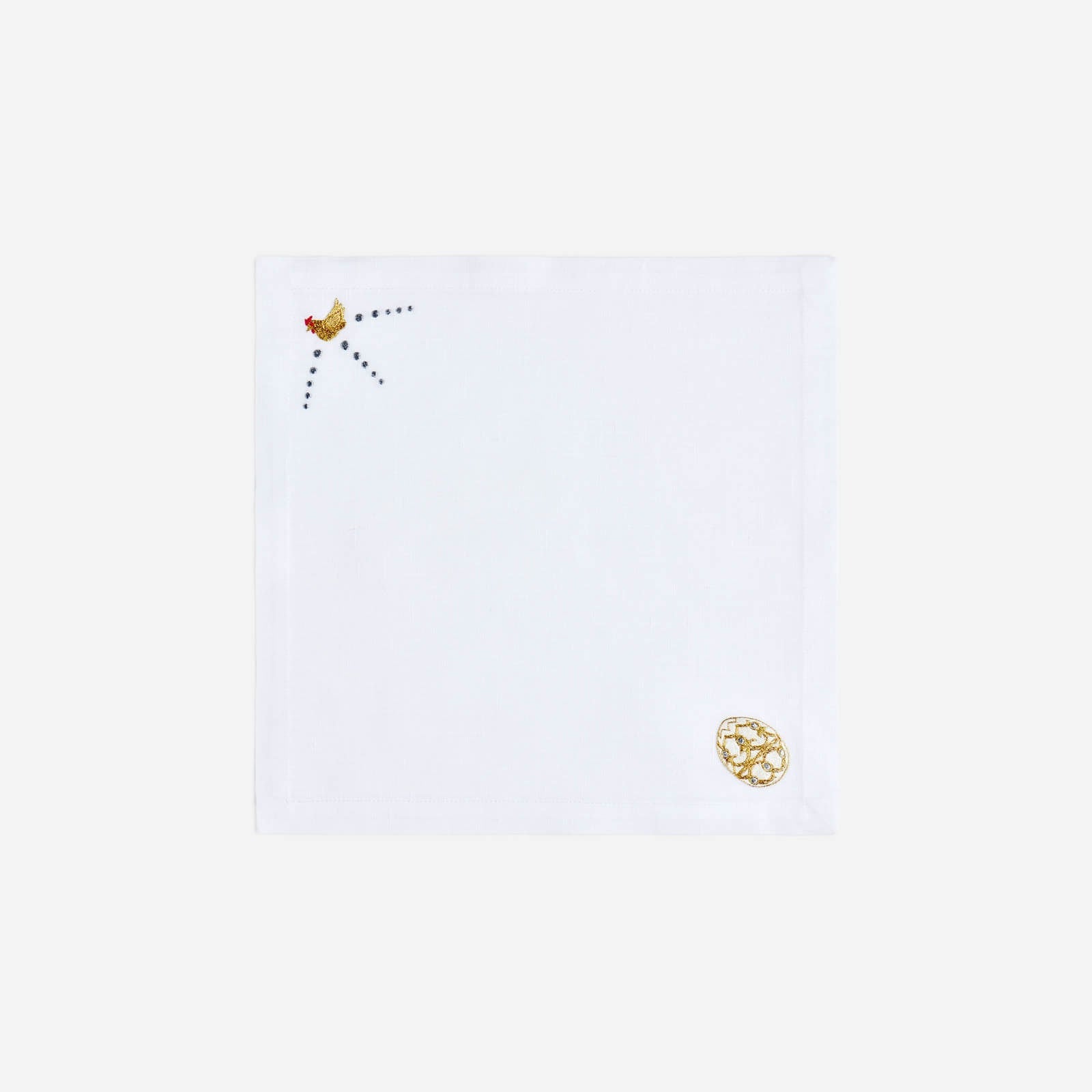 Sweet Surprise Embroidered Cocktail Napkin - Set of Four