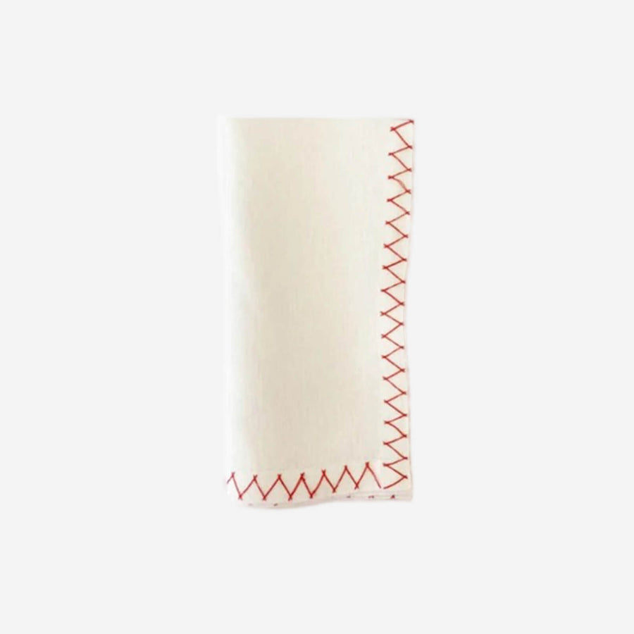 Malaika Zig Zag Napkin - Burnt Orange