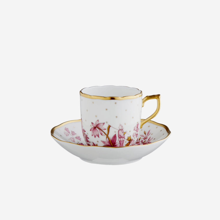 Herend Fodo Espresso Cup & Saucer Pink