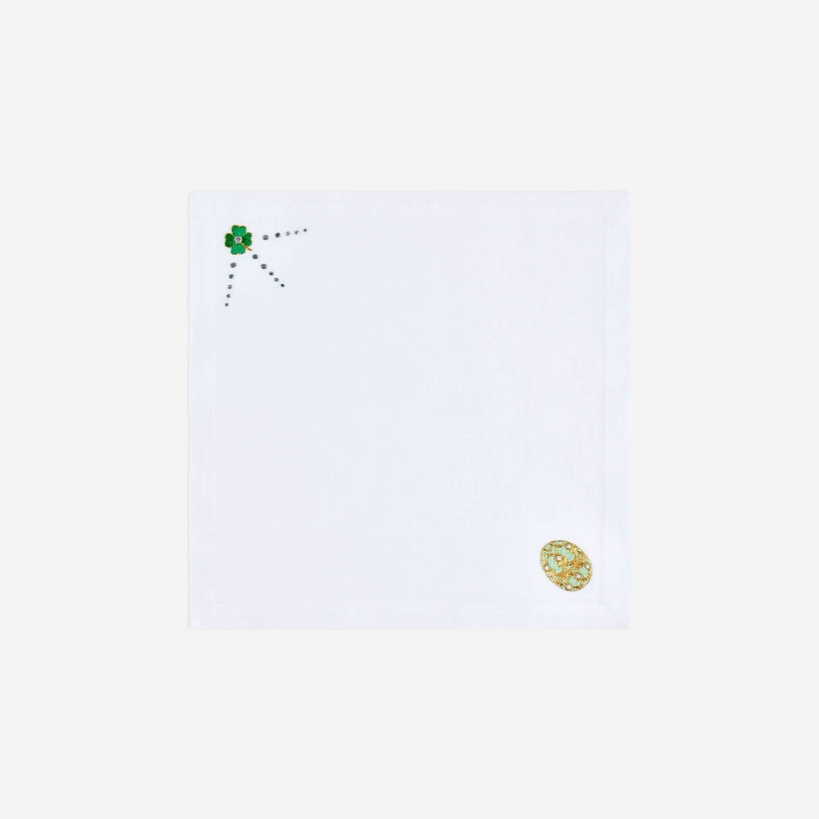 Sweet Surprise Embroidered Cocktail Napkin - Set of Four