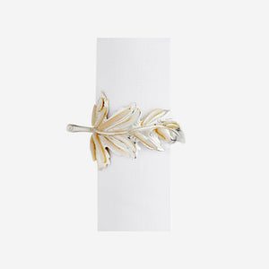 Mother of Pearl Garland Napkin Ring - Set of 4