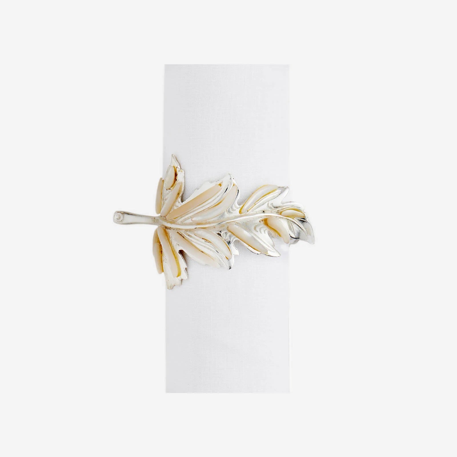 T&S Mother of Pearl Garland Napkin Ring - Set of 4