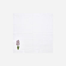 Load image into Gallery viewer, Spring Flower Embroidered Dinner Napkin - Set of 4
