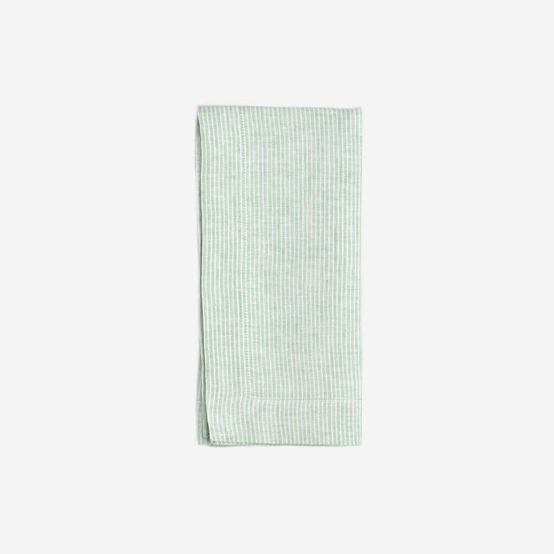 Candy Green Striped Dinner Napkin