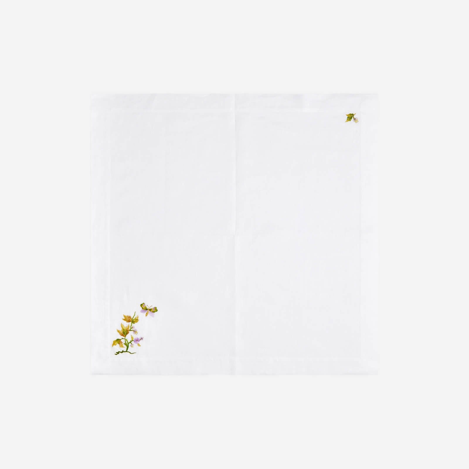 Lilac Flower & Butterfly Dinner Napkin