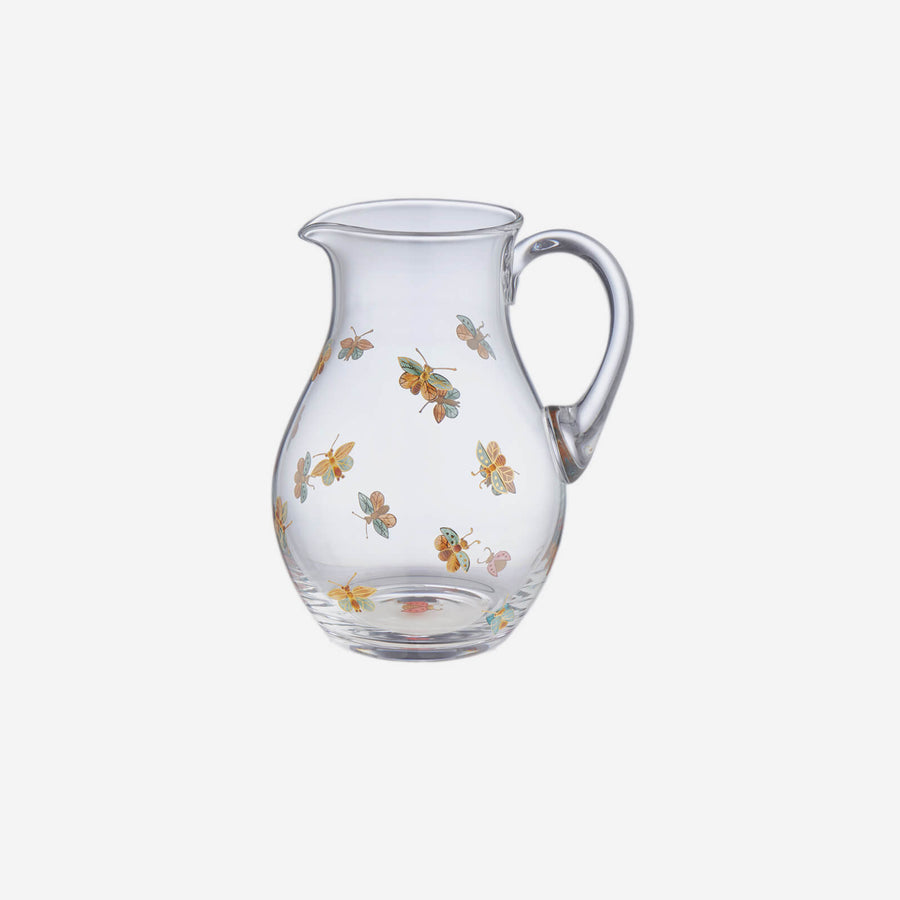 Artel Butterfly Painted Pitcher