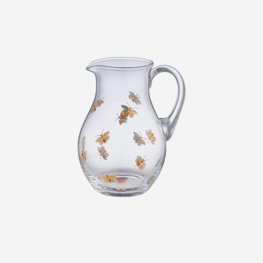 Artel Butterfly Painted Pitcher