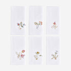 Jacobean Flowers Dinner Napkin Style I - Set of 6