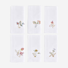 Jacobean Flowers Dinner Napkin Style I - Set of 6