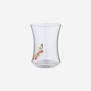 Hand-Painted Butterfly Tall Concave Tumbler - 1 Butterfly