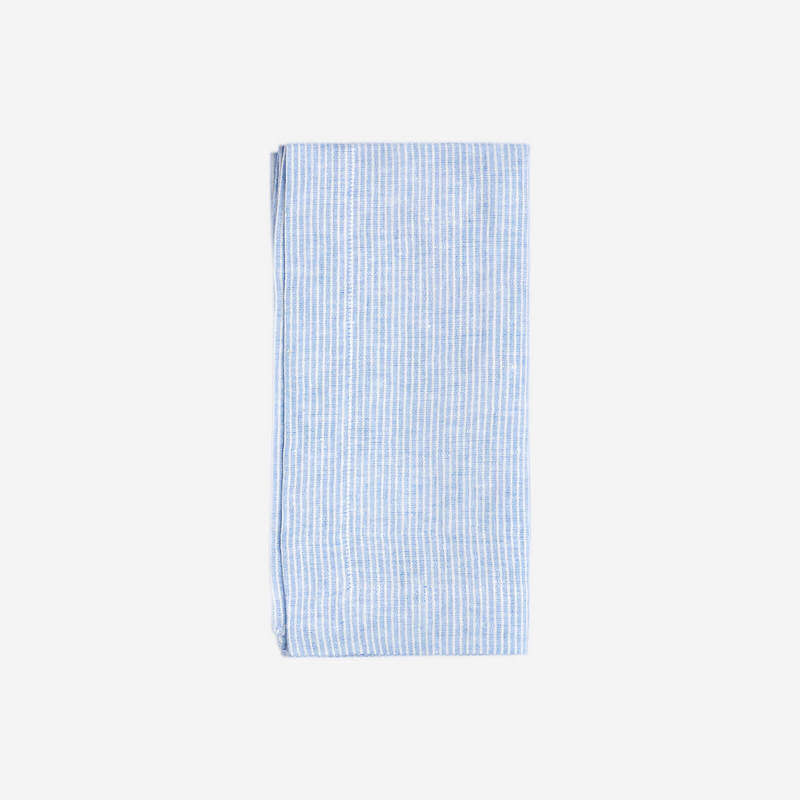 Candy Blue Striped Dinner Napkin