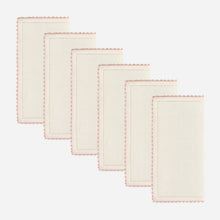 Load image into Gallery viewer, Piquillos Pink Cocktail Napkin - Set of 6
