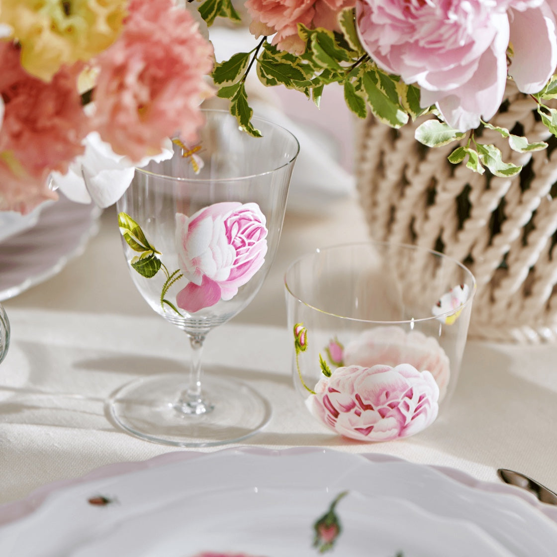 Rose Garden Water Glass No. 2