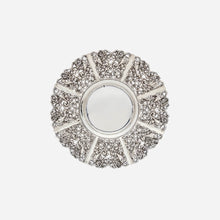 Hand-Chiselled Sterling Silver Round Basket
