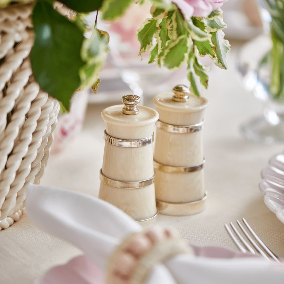 Ivorine Salt & Pepper Grinder Set