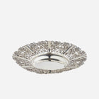 Hand-Chiselled Sterling Silver Round Basket