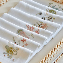 Load image into Gallery viewer, Under the Sea Hand-Embroidered Napkin - Set of 8
