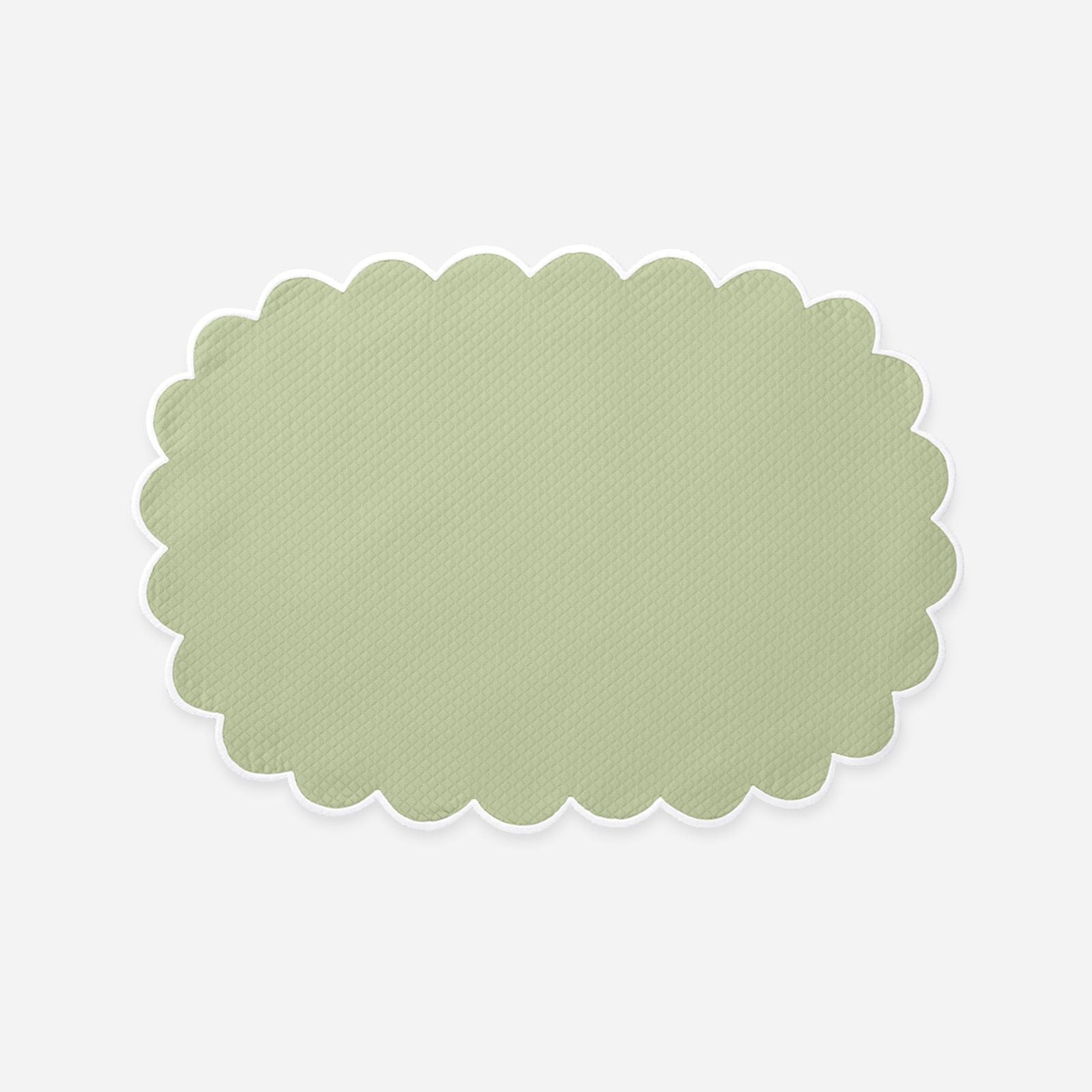Set of Four Savannah Gardens Oval Green Placemats