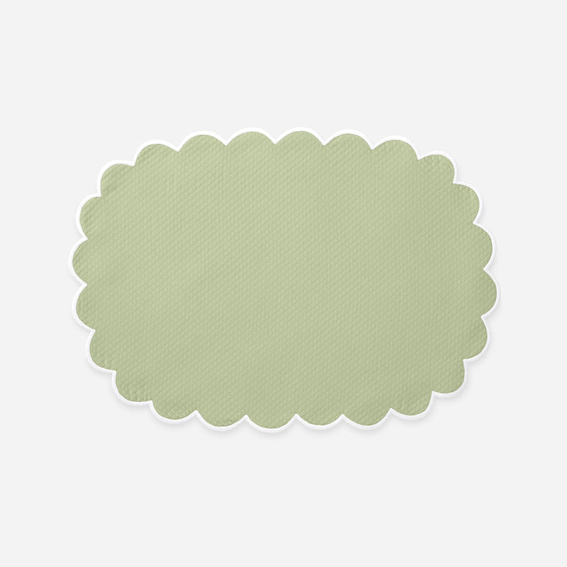 Set of Four Savannah Gardens Oval Green Placemats